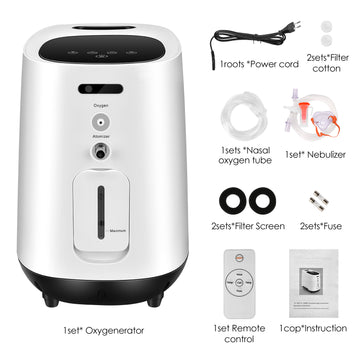 1-7 L/min Adjustable Home Oxygen Concentrator Y-104W-OXYGENSOLVE